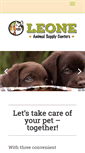 Mobile Screenshot of leoneanimalsupply.com