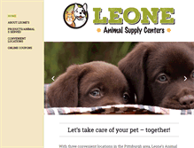 Tablet Screenshot of leoneanimalsupply.com